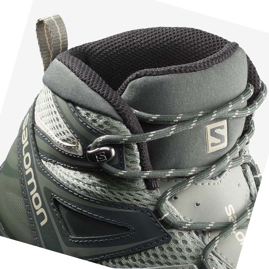 Salomon WoX ULTRA MID 3 AERO Túracipő Női Szürke Barna | HU 2794AHK